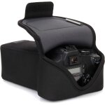 Housse appareil photo reflex numrique et etui pour objectif zoom avec protection et rangement en noprne ...