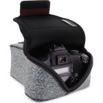 Housse pour appareil photo reflex num�rique avec protection en n�opr�ne, boucle de ceinture holster compatible ...