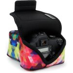 Housse pour appareil photo reflex numrique avec protection en noprne, boucle de ceinture holster compatible ...