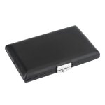 Housse en cuir pu basson noir bote de conteneur de roseau avec fentes pour anches 6pcs