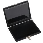 Housse en cuir pu saxophone noir clarinette anche conteneur boîte cas avec fentes pour 6pcs anches Housse en cuir pu saxophone noir clarinette anche conteneur boîte cas avec fentes pour 6pcs anches