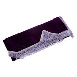 Housse de demi - piano pour piano a 88 touches, housse anti - poussire en velours dor avec bordure, ...