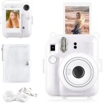 Housse pour instax mini 12 - etui � paillettes pour appareil photo instantan� fujifilm instax mini 12 ...
