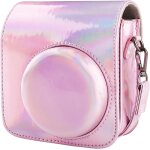 Housse pour instax mini 12, de housse protection en cuir pu compatible avec appareil photo instantan ...