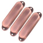 Housses de micro de guitare fermes a bobine unique, bronze rouge