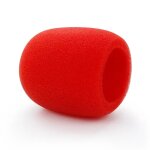 Housse de microphone de scne, 1 pice, en mousse, forte filtrabilit, epaisse, anti - poussire, rouge ...