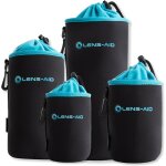 Housse pour objectifs d`appareil photo en n�opr�ne avec doublure en polaire : etui, poche pour prot�ger ...