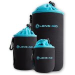 Housse pour objectifs d'appareil photo en n�opr�ne avec doublure en polaire : etui, poche pour prot�ger ...