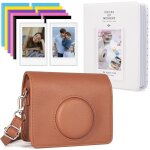 Housse de protection avec accessoires compatible avec fujifilm instax mini evo, etui en cuir pour instax ...
