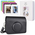 Housse de protection avec accessoires compatible avec fujifilm instax mini evo, etui en cuir pour instax ...