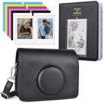 Housse de protection avec accessoires compatible avec instax mini evo, etui en cuir pour instax mini ...