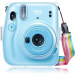 Housse de protection pour appareil photo instantan fujifilm instax mini 11, coque tansparente rigide ...