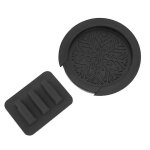 Housse de rosace de coussin de sourdine de guitare accessoires d'instrument de musique en silicone noir ...
