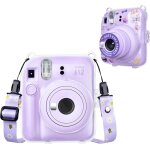 Housse transparent pour appareil photo instantan fuji instax mini 12 ¿ coque rigide transparente pour ...