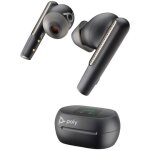Hp poly ecouteurs noir charbon poly voyager free 60 + uc + adaptateur usb - c bt700 + �tui de charge ...