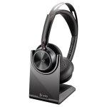 Hp poly voyager focus 2 - m - micro - casque - sur - oreille - bluetooth - sans fil, filaire - suppresseur ...