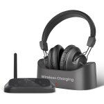 Ht5009 plus - casque tv sans fil pour tlvision, voix claire pour seniors, pass - through, bluetooth ...