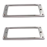 Humbucker pickup en alliage de zinc, 2 pi�ces, 4x4mm, cadre int�rieur a fond plat pour d�coration de ...