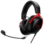 Hyperx cloud 3 - micro - casque - circum - aural - filaire - usb, jack 3, 5mm - noir, rouge