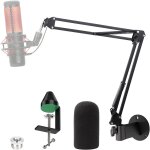 Hyperx quadcast perche de microphone, rglable pied de quadcast support de suspension  ciseaux micro, ...