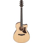 Ibanez aam700ce platinum collection natural high gloss guitare electro - acoustique folk avec etui