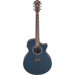 Ibanez ae100 dark tide blue flat guitare ?lectro - acoustique folk