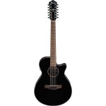 Ibanez aeg5012 black high gloss guitare folk ?lectro - acoustique 12 cordes Ibanez aeg5012 black high gloss guitare folk ?lectro - acoustique 12 cordes