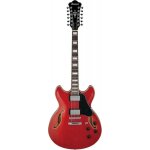 Ibanez as7312 - tcd - guitare electrique hollow body 12 cordes - transparent cherry red Ibanez as7312 - tcd - guitare electrique hollow body 12 cordes - transparent cherry red