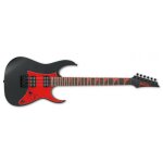 Ibanez grg131dx - bkf - black flat - guitare electrique