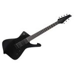 Ibanez iron label iceman ictb721 - bkf black flat guitare electrique 7 cordes avec housse Ibanez iron label iceman ictb721 - bkf black flat guitare electrique 7 cordes avec housse