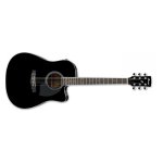 Ibanez pf15ece - bk noire brillante - guitare electro - acoustique Ibanez pf15ece - bk noire brillante - guitare electro - acoustique