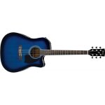 Ibanez pf15ece - tbs transparent blue sunburst - guitare electro - acoustique Ibanez pf15ece - tbs transparent blue sunburst - guitare electro - acoustique