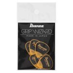 Ibanez ppa16msgye - 6 médiators grip wizard série sand grip jaune - medium - 0, 8mm Ibanez ppa16msgye - 6 médiators grip wizard série sand grip jaune - medium - 0, 8mm