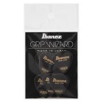 Ibanez ppa16xsgbk - 6 médiators grip wizard série sand grip noir - extra heavy - 1, 2mm Ibanez ppa16xsgbk - 6 médiators grip wizard série sand grip noir - extra heavy - 1, 2mm
