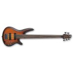 Ibanez srf705 - bbf - brown burst flat - basse electrique 5 cordes fretless