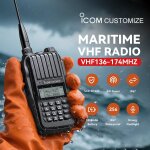 Icom personnaliser talkie - walkie radio marine interphone portable maritime vhf metteur - rcepteur ...