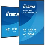 Iiyama prolite lh4375uhs - b2ag - 43  �cran lcd r�tro - �clair� par led - signalisation num�rique - avec ...