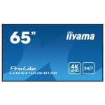 Iiyama prolite lh6541uhs - b1ag - 65  �cran lcd r�tro - �clair� par led - signalisation num�rique - 4k ...