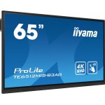 Iiyama te6512mis - b3ag ecran d'affichage dynamique en forme de kiosk 65  lcd wifi 400 cd / m 4k ultra ...