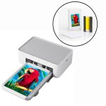 Imprimante photo portable intelligente sans fil de 6 pouces pour pc de tlphone portable avec 5 jeux ...