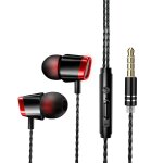 In - ear supper bass metal earbuds écouteurs casque microphone 3, 5 mm casques, rouge In - ear supper bass metal earbuds écouteurs casque microphone 3, 5 mm casques, rouge
