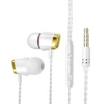 In - ear supper bass metal earbuds couteurs casque microphone 3. 5mm casques, or