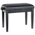 Innox pb 40bk - m banquette piano noir mat, tissu noir