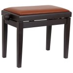 Innox pb 40br banquette piano palissandre, cuir marron