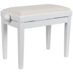 Innox pb 40w - m banquette piano blanc mat, tissu blanc