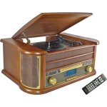 Inovalley retro29e - n chane hifi vinyle style retro - bluetooth 5. 0 - 2x20w - lecteur cd / k7 audio ...