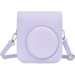 Instax mini 12 / mini 11 mini 9 mini 8 instant camera bag pu leather travel bag with shoulder strap and ...