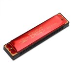 Instrument d'harmonica dlicat, tonalit simple, qualit g5, rouge, 16 trous - type g5