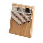 Instrument de musique kalimba 17 cls, piano a doigt en bois de pin sanza mbira africain avec outil de ...