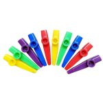 Instruments de musique en plastique kazoos avec diaphragmes de flte pour cadeau, prix et cotillons 5 ...